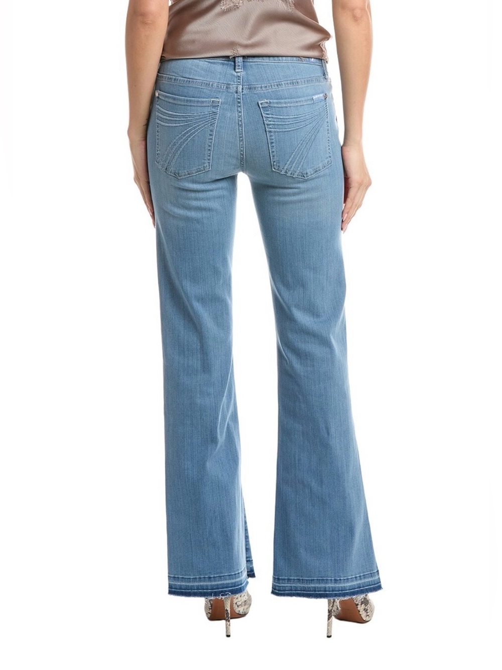 7 For All Mankind Dojo Tailorless- Unrolled Hem Jean, Size 25, NWT - Picture 12 of 13